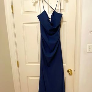 David's Bridal Long Marine Gown [NEW]
